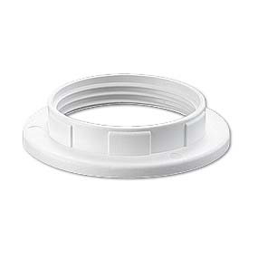 Moulded shade ring E27 white